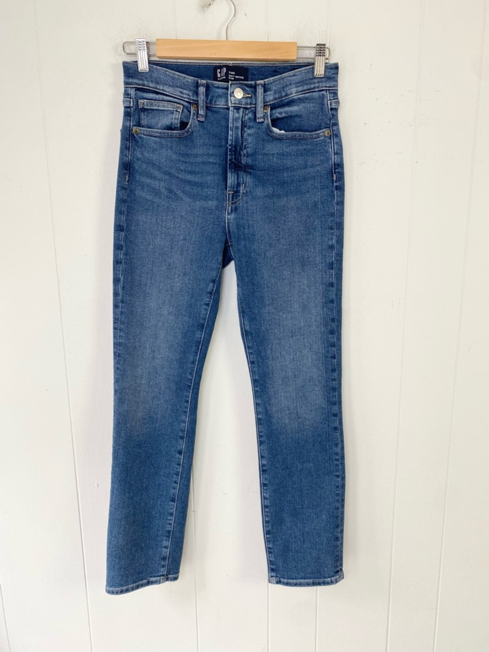 Gap Denim Jeans Women's Sz 2/26R Blue High Rise Soft Vintage Slim Fit Skinny Leg